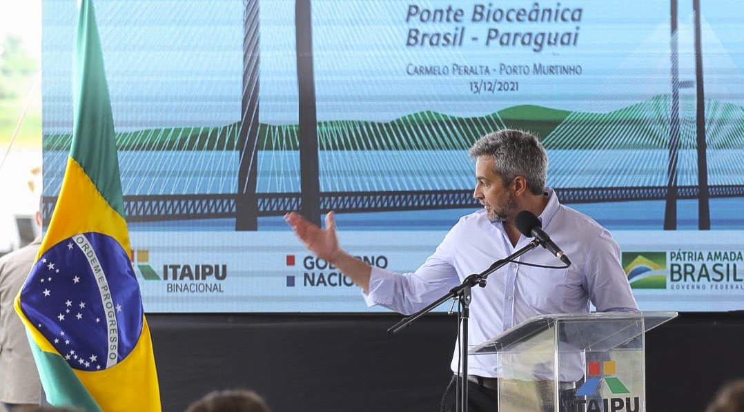 O presidente do Paraguai, Mário Abdo Benitez, destacou a importância da aliança com o Brasil - Foto: Saul Schramm